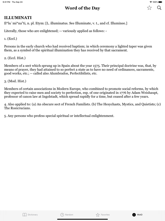 1913 Dictionary iPad screenshot 2 - Reference app