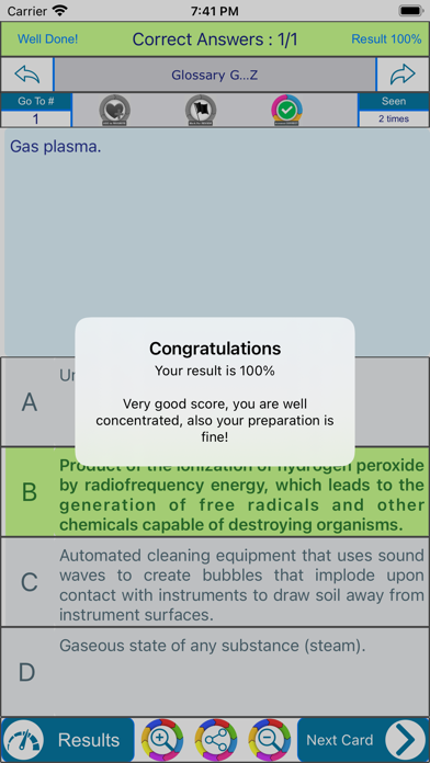 Sterile Processing Exam Review Screenshot