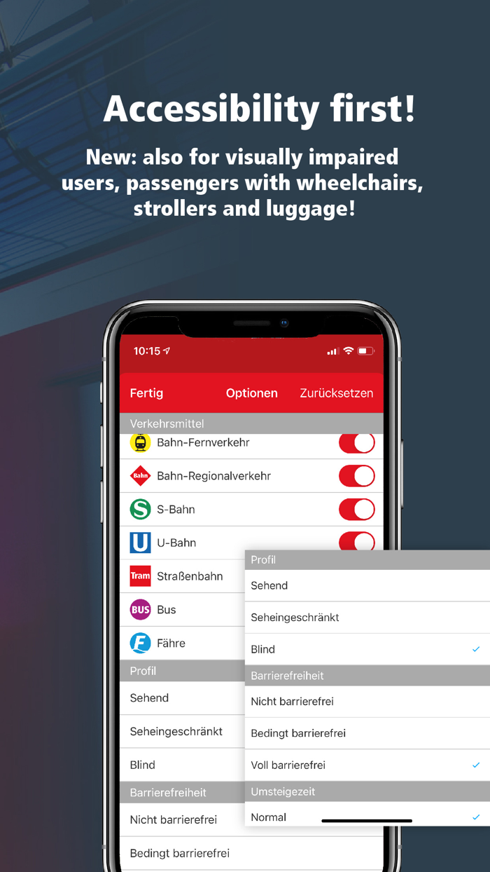 VBB Bus and Bahn Route planner