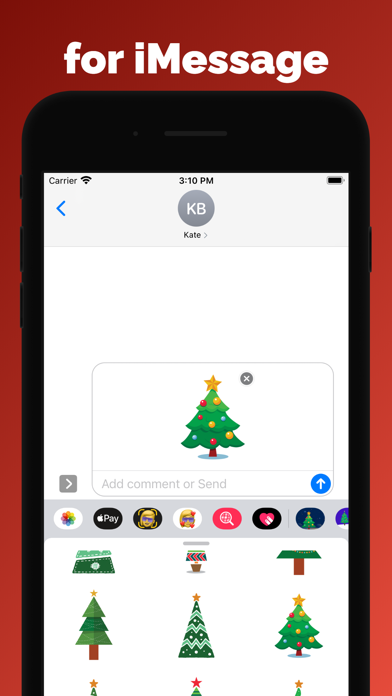 Christmas tree emoji stickers Screenshot