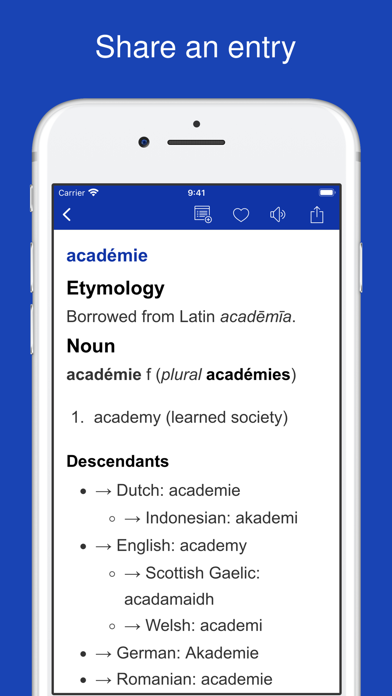 Dictionary of French Language Screenshot