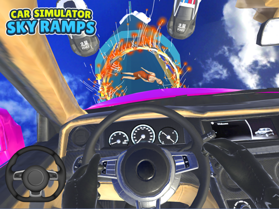 Screenshot #6 pour Car Simulator Sky Ramps