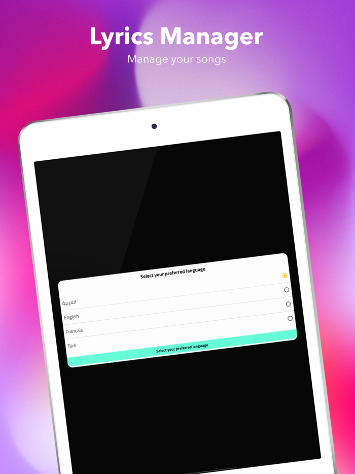Songs Lyrics Manager