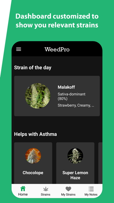 Screenshot #2 pour WeedPro: Cannabis Strain Guide