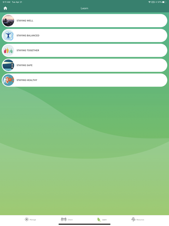 COVID Coach Explorer iPad screenshot 4 - Health & Fitness app