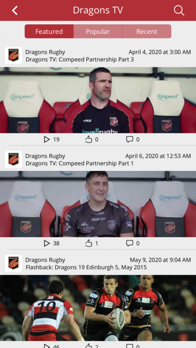 Dragons Rugby screenshot 3