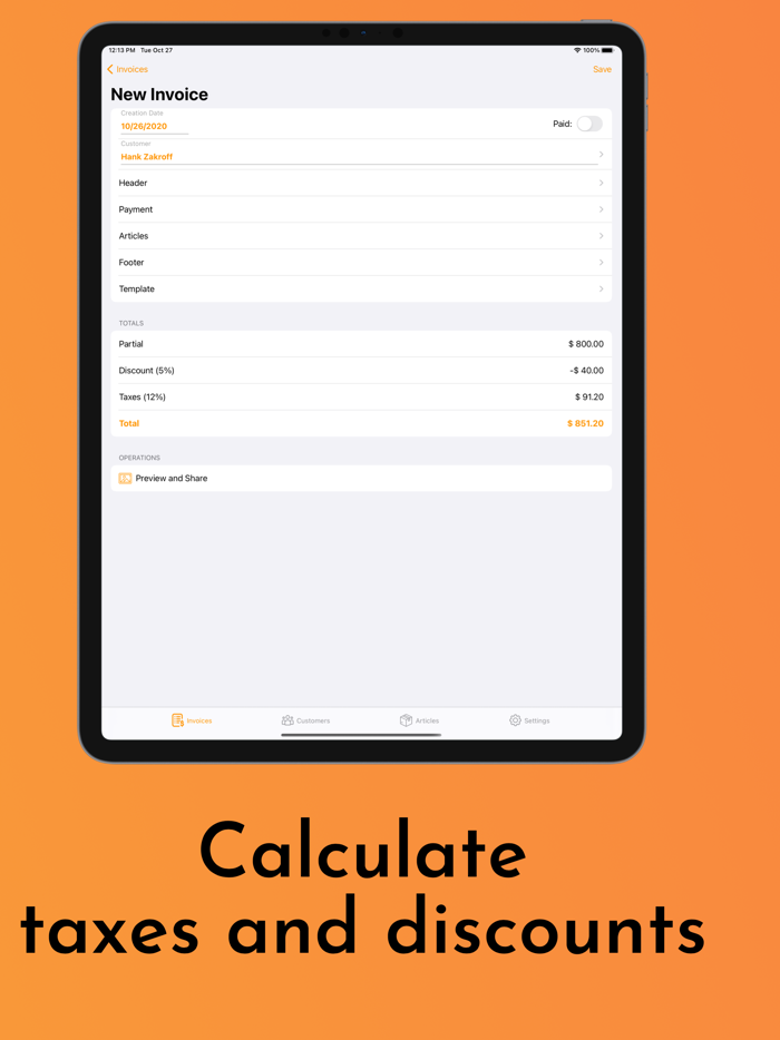 Invoice Maker - Quick and Easy