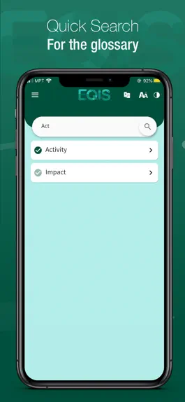 Game screenshot EQIS Glossary apk