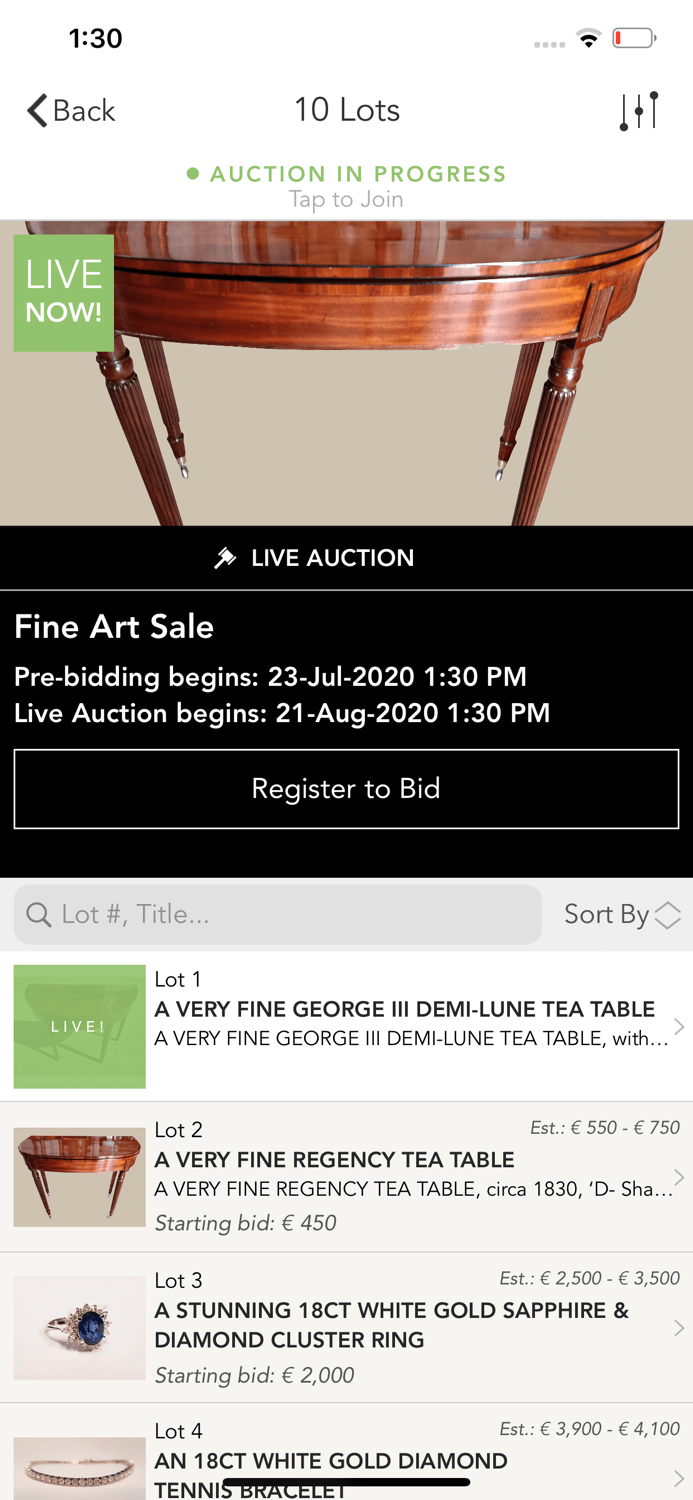 Hegarty Live Auctions