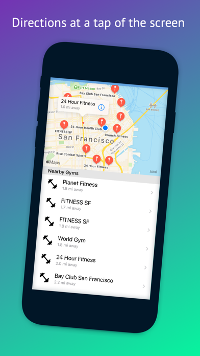 FindaGym - Find Nearby Gyms Screenshot