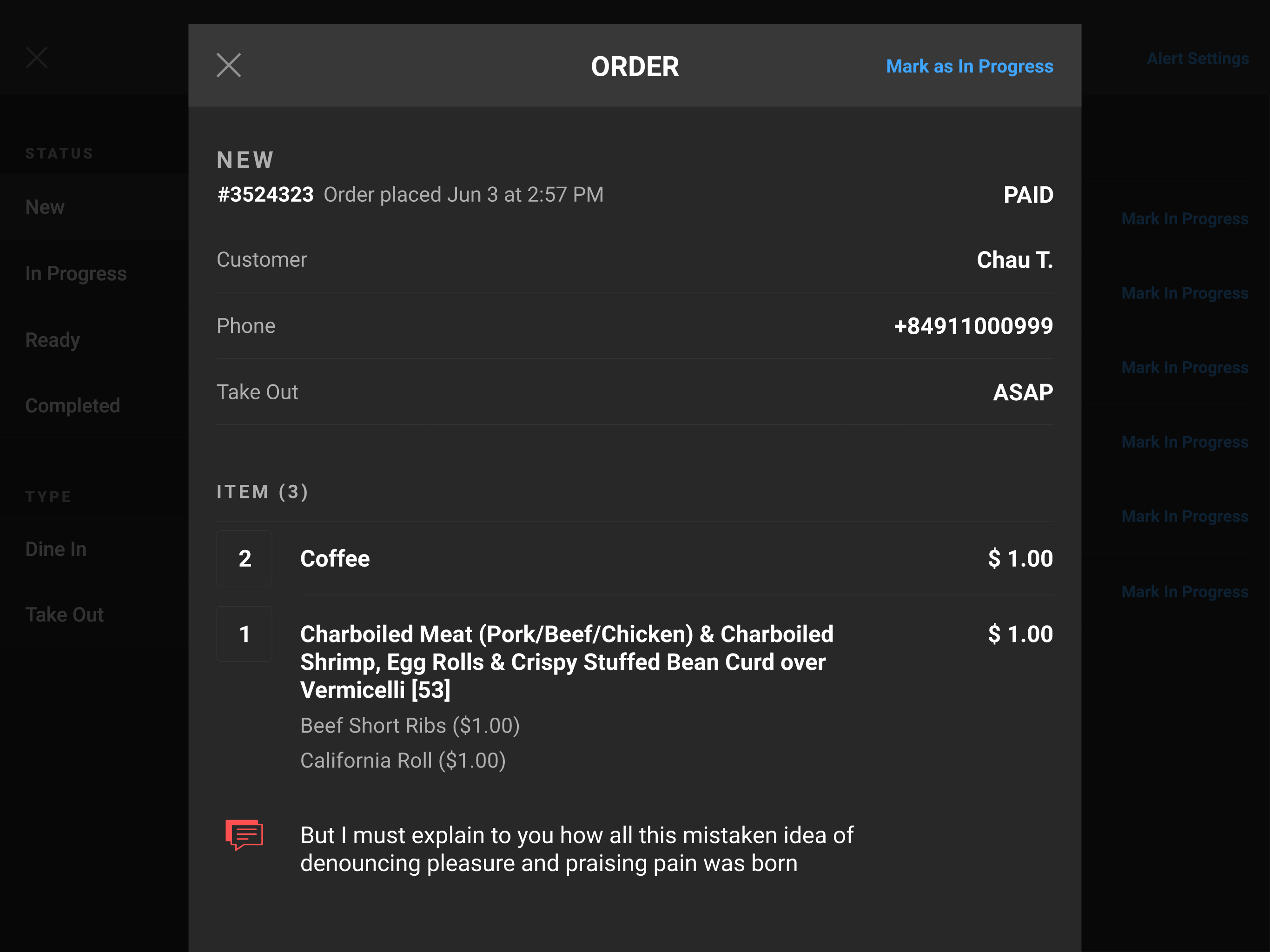 Eat.chat Point of Sale