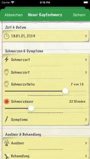 kopfschmerztagebuch - lite iphone bildschirmfoto 3