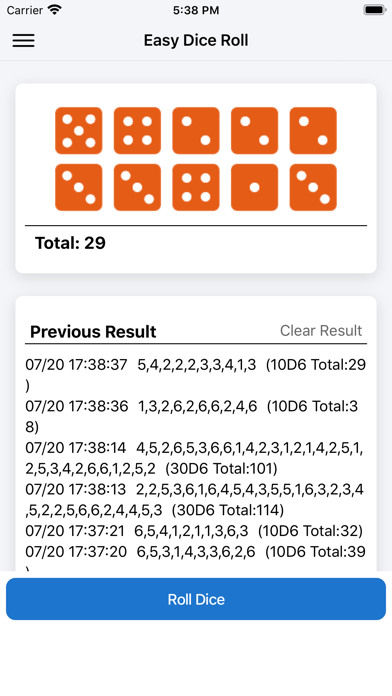 Easy Dice Roll Screenshot