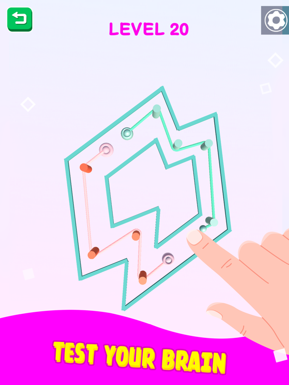 Screenshot #4 pour Color Rope Puzzle: Roll Around
