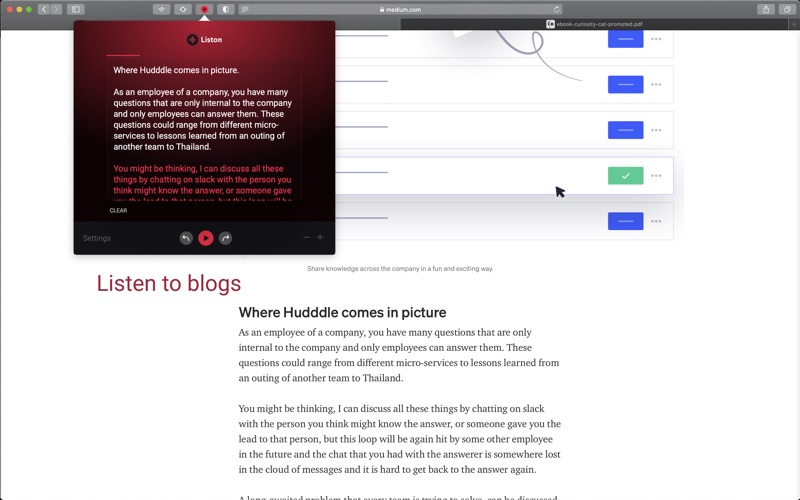 Screenshot #1 pour Liston - Listen the web