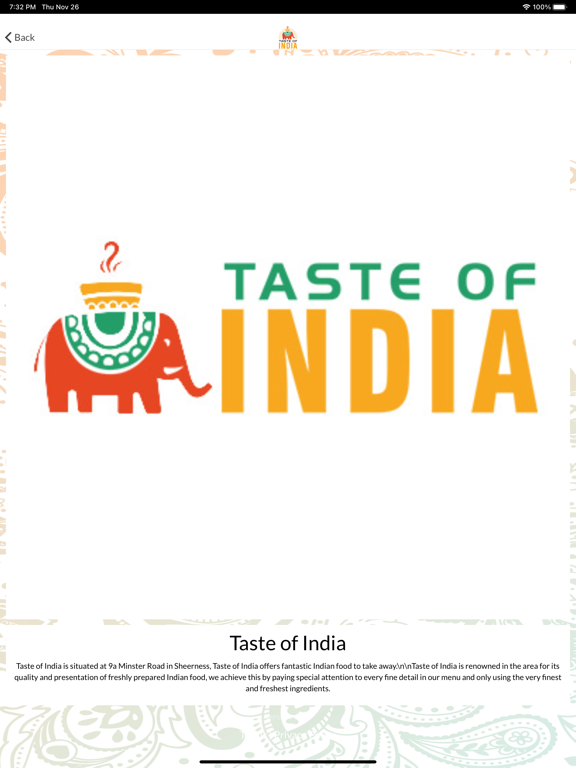 Screenshot #5 pour Taste of India Sheerness