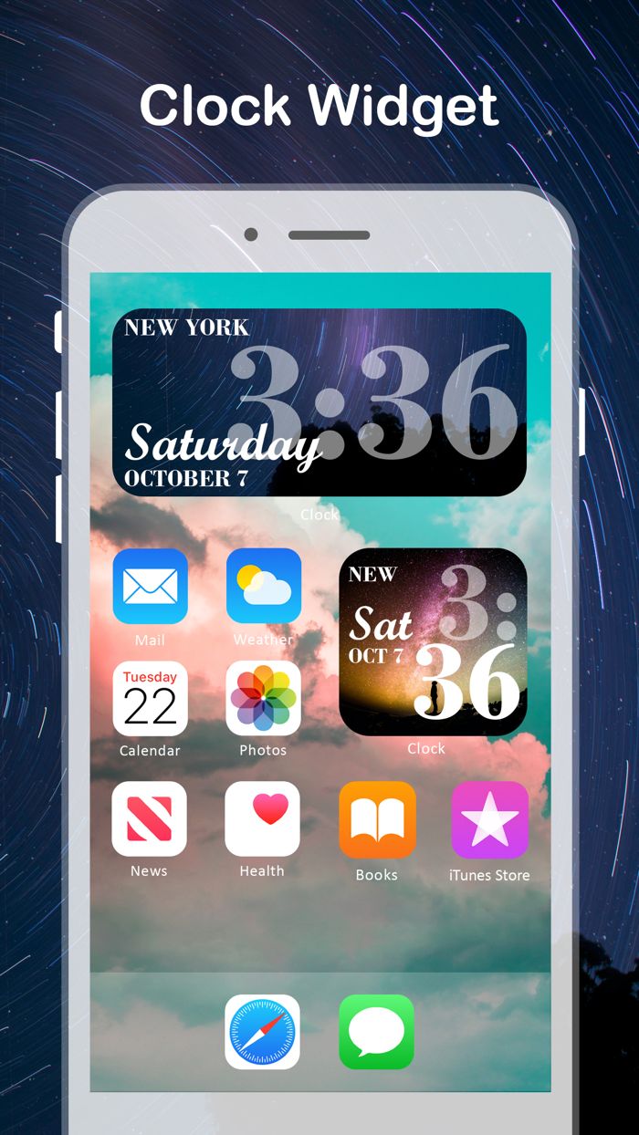 Digital Clock Color Widgets