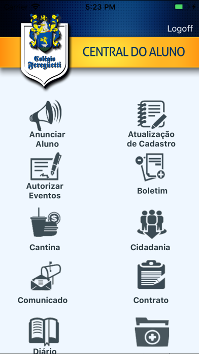 Central do Aluno Screenshot