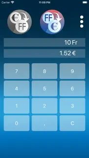 euro french franc converter iphone screenshot 1