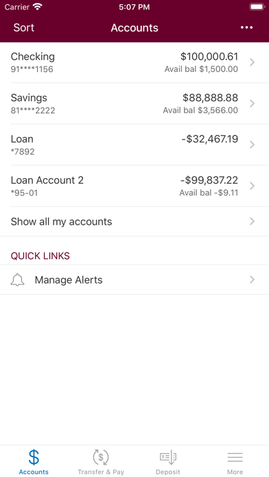 Bank of Wisconsin Dells Mobile Screenshot
