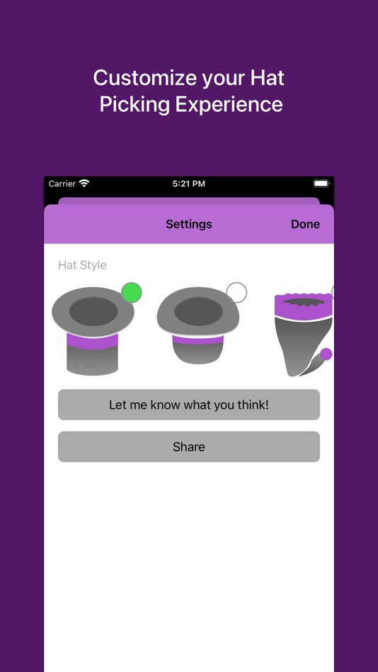 #4. Hat Picker (iOS) 由: David Taylor