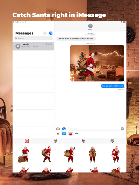 Catch Santa Claus in My House iPad screenshot 7 - Photo & Video app