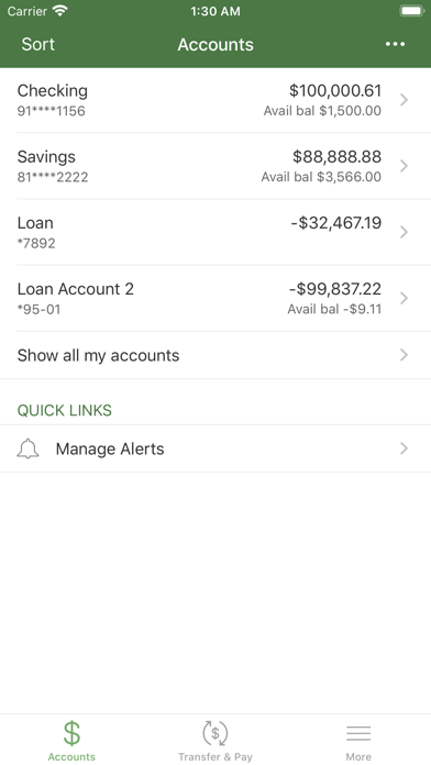THE CORN CITY STATE BANK Screenshot
