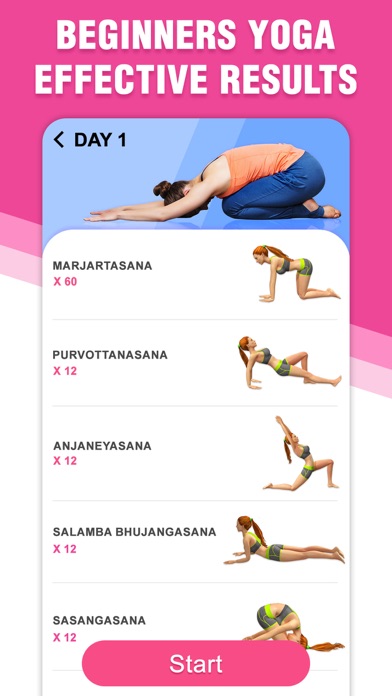 Yoga for Beginners - Workout Screenshot