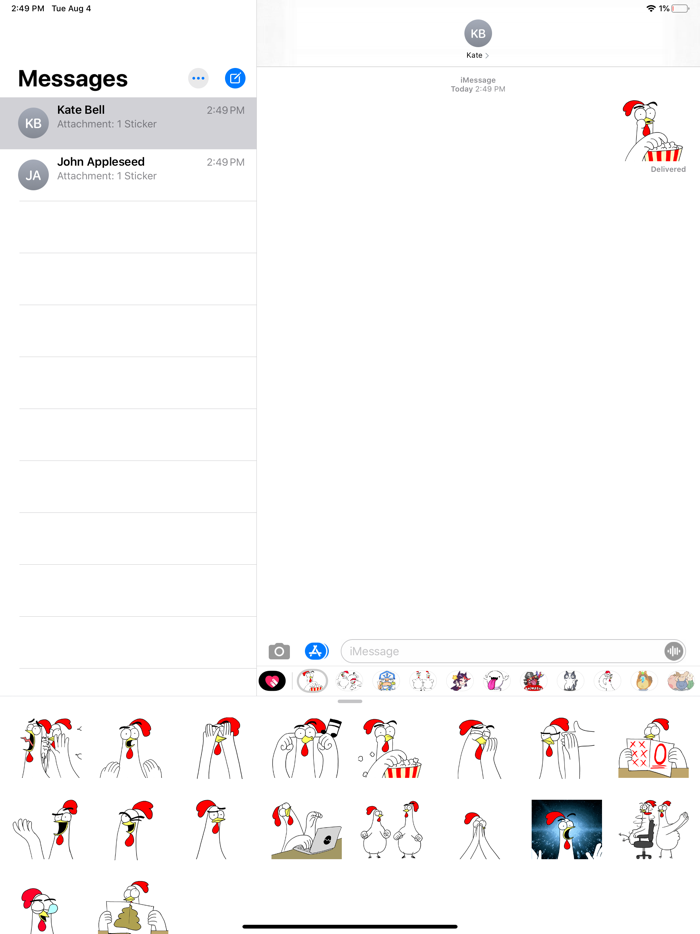 Chicken Bro 9 Sticker Pack