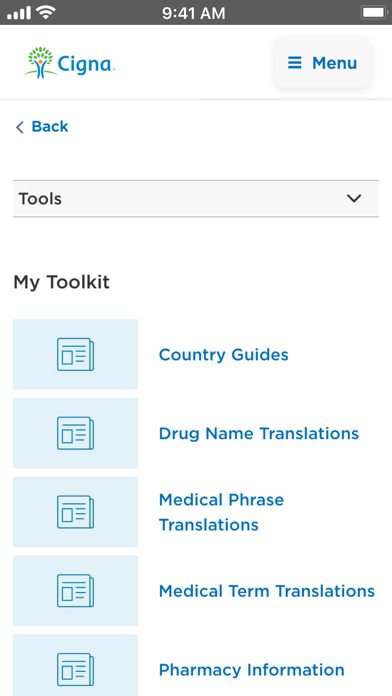 Cigna Envoy® Screenshot