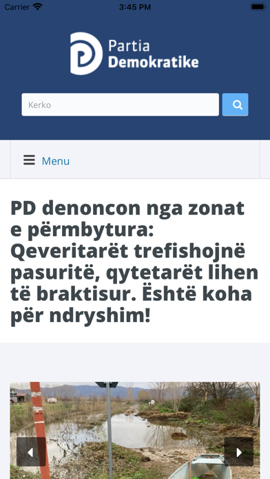 Partia Demokratike Screenshot