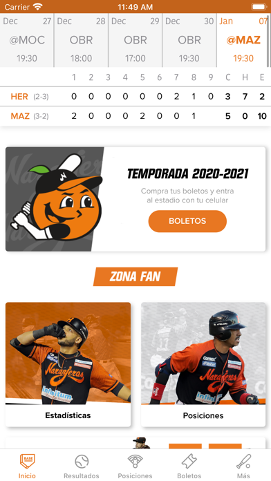 Naranjeros de Hermosillo Screenshot