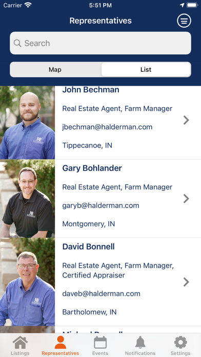 Halderman Real Estate Screenshot