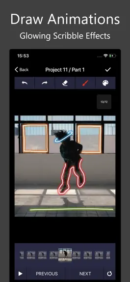 Game screenshot Scribble Video Editor: Neon FX mod apk