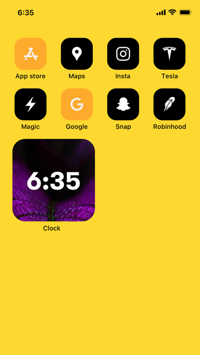 Screenshot #2 pour Nature Clock Widget