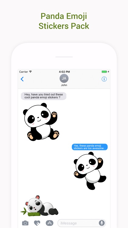 Panda Emoji Stickers - Pack screenshot-3
