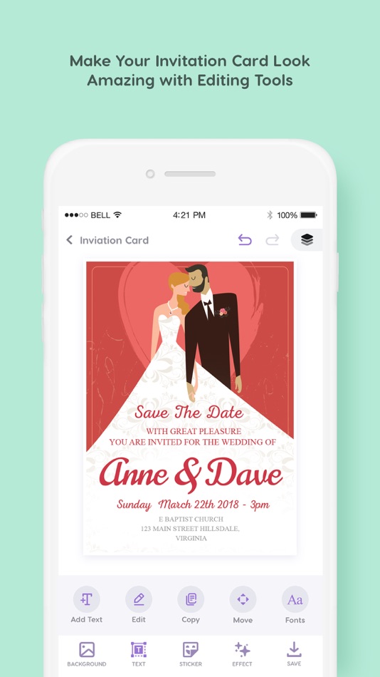 #3. Invitation Card Maker - RSVP (iOS) โดย: Hiteshkumar Hihoriya
