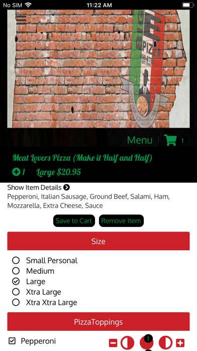 Big E Pizza CA Screenshot