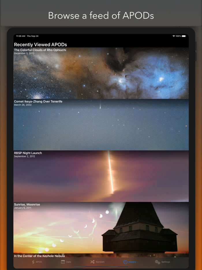 APOD Astronomy Pics and Widget