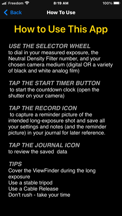 App screenshot