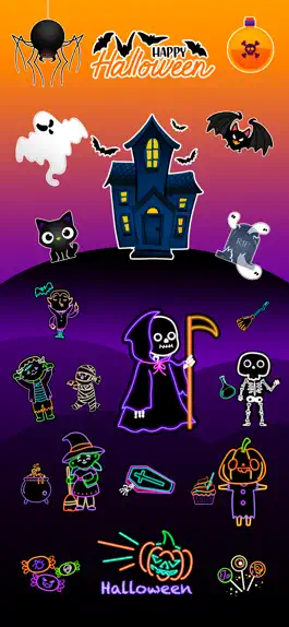 Game screenshot Macabre Halloween Stickers mod apk