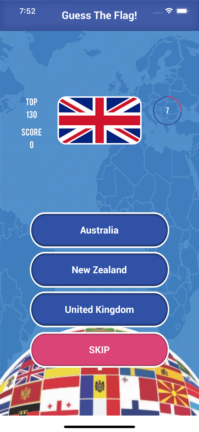 Guess The Flag Quiz of Country