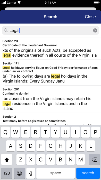 US Virgin Islands Code screenshot 4