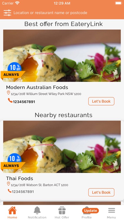 EateryLink - Restaurants Deals screenshot-3