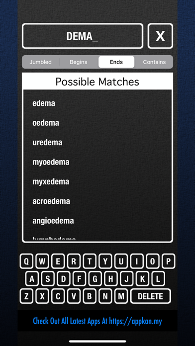 Screenshot #3 pour UnScramble English Words