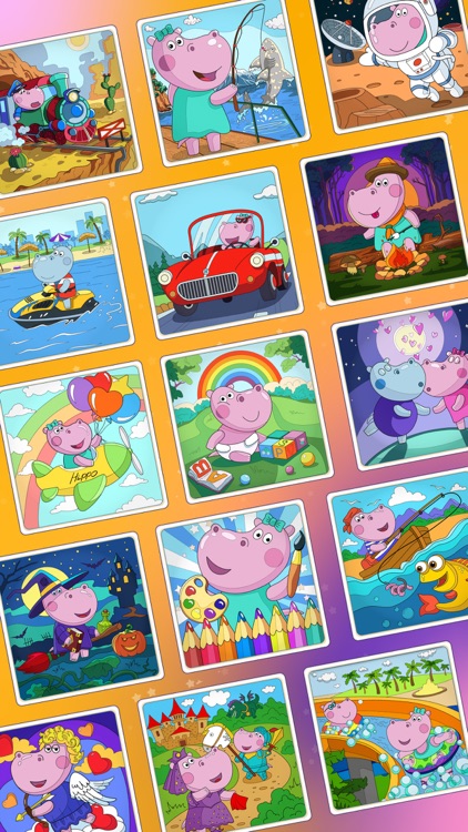 Color by Number with Hippo screenshot-3