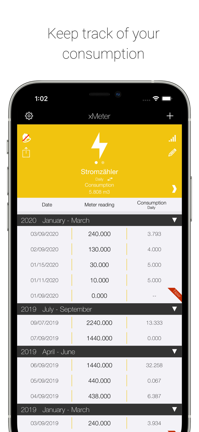 xMeter - Manage your meters