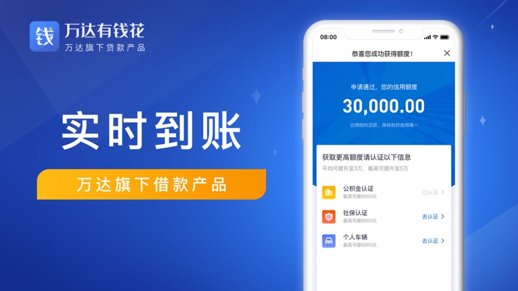 万达普惠有钱花-贷款借钱借款app