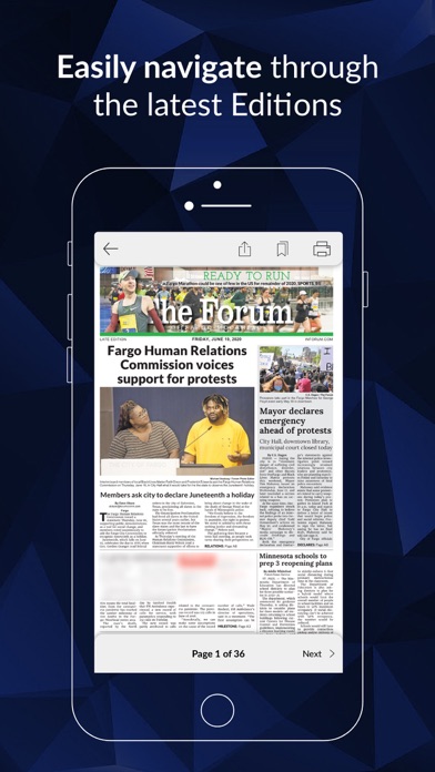 The Forum E-paper Screenshot
