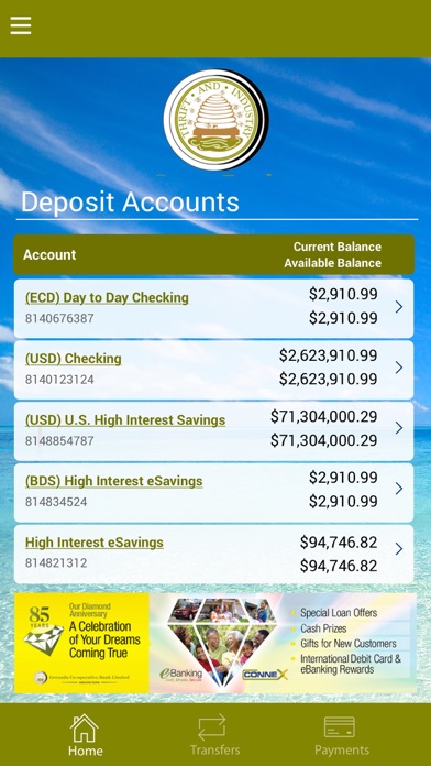 Grenada Co-operative Bank Ltd Screenshot